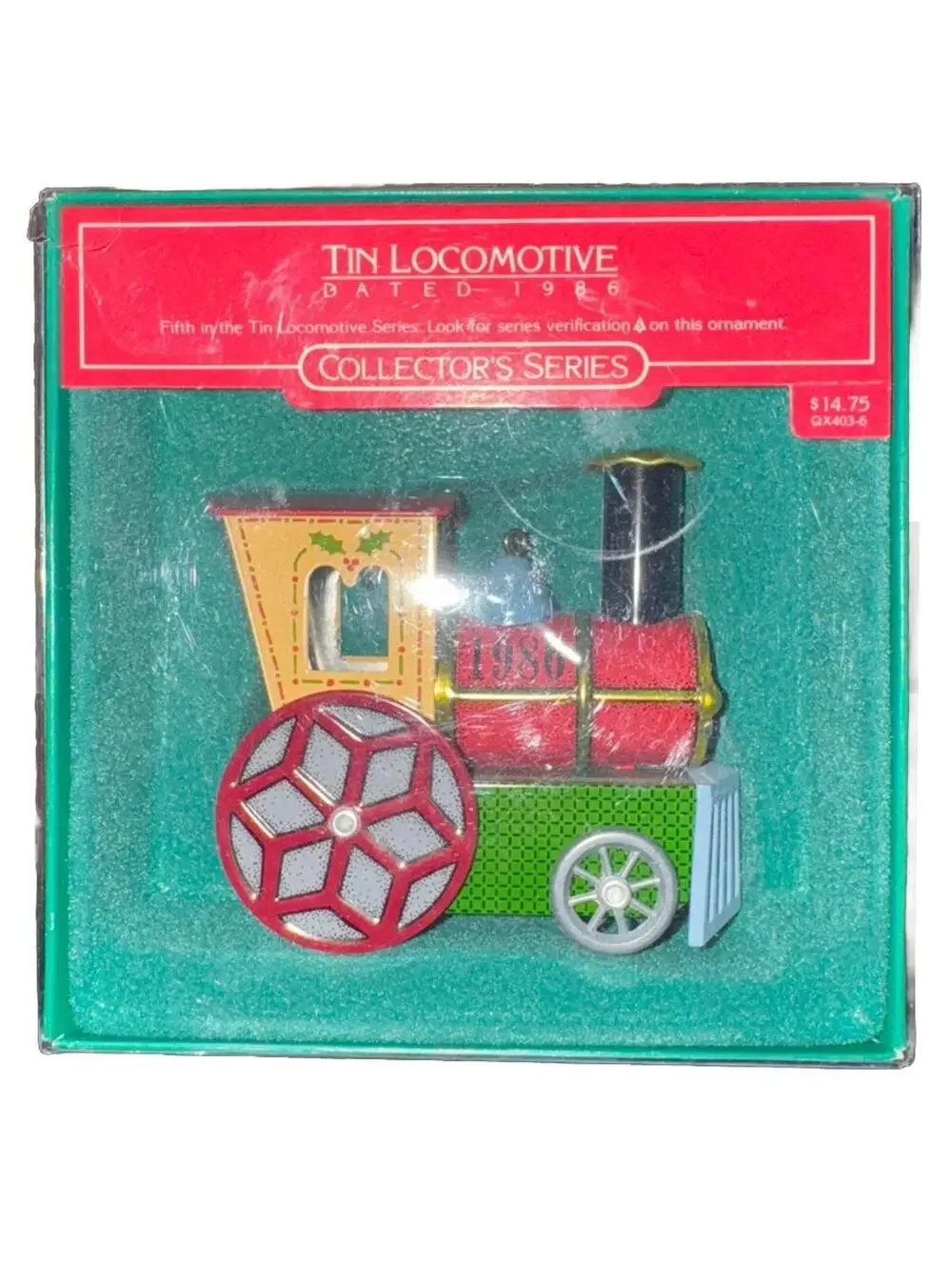 Hallmark Keepsake Ornament 1986 Tin Locomotive Series #5 Train Engine